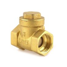 New Golden horizontal check valve Brass non return valve 1/2" 2024 - buy cheap