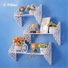 15CM Wide Carved Waterproof Wall Decorative Storage Shelf Wood Hanging Flower Rack Holders for Home Bedroom Living Room Decor 2024 - buy cheap