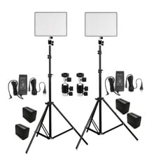 2x Yongnuo YN600 AIR Ultra-thin Led Video Light + 4pcs Battery Lighting Set Bi-color 3200-5500K for Camera DV Canon Nikon Pentax 2024 - buy cheap