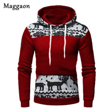 2019 New Autumn Men's Christmas Hoodies Slim Hooded Sweatshirts Mens Coats Male Casual Sportswear Streetwear Brand Clothing 2024 - buy cheap