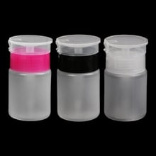 70ml Nail Art Clear Empty Pump Dispenser Cleanser Bottle Manicure Press Bottles 2024 - buy cheap