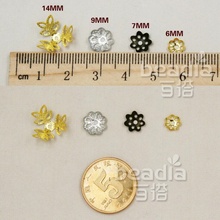 Cuentas de Metal de 6mm, 7mm, 9mm, 3 g/lote (rodio/oro/bronce), accesorios de joyería para DIY, Dijes, Pulsera y collar 2024 - compra barato