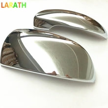 For Hyundai Tucson 2016 2017 Chrome Carbon Fiber Car Exterior Side Rearview Mirror Cover Protectors Molding Trim 2pcs 2024 - buy cheap