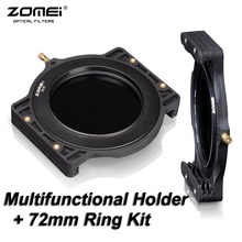 Держатель фильтра ZOMEI + 72-72 мм переходное кольцо для Cokin Z-Pro Lee Tiffen Hitech Kood Singh-Ray 4x5 "4x5,65" 4x6 "100x100x150 мм 2024 - купить недорого