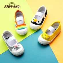 2021 New Spring Autumn Children's Canvas Shoes Square Mouth Girls Princess Shoes Toddler Boys Slip-on Shoes 2024 - buy cheap