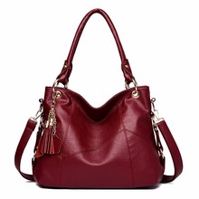 Women Leather Handbags High Quality Top-handle Bags Travel Solid Large Capacity Casual Tote Bag Female Leather Shoulder Bag Sac 2024 - buy cheap