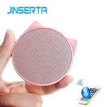 JINSERTA Mini Cat Bluetooth Speaker Portable Wireless with Mic Handsfree Call Music Player for iPhone Samsung Smartphone 2024 - buy cheap