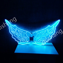 CY02 Singer colorful led light wings ballroom dance RGB costumes men wears party bellydance backplan disco cosplay clothe dress 2024 - buy cheap