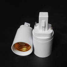 ABS LED G24 to E27 Adapter Socket Halogen CFL Light Lamp base converter e27 to g24 bulb holder adapter 2pin 85-265V 2024 - buy cheap