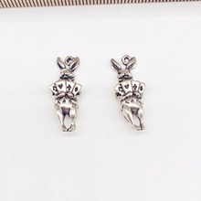 12 pcs Hot fashion rabbit charms cute Rabbit head Pendants fit DIY necklace earring bracelet charms Jewelry Making 2024 - buy cheap