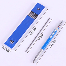 2.0mm Metal Mechanical Pencils with 12PCS Leads HB Lead Holder Drafting Drawing Pencil Set   Writing School Stationery 2024 - buy cheap
