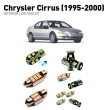 Светодиодные интерьерные лампы для Chrysler cirrus 1995-2000 9 шт. светодиодные лампы для автомобилей комплект освещения автомобильные лампы Canbus 2024 - купить недорого