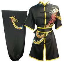 Ropa de artes marciales unisex para niños y adultos, bordado personalizado de dragón phoenix, chang chuan, wu shu unifomrs, trajes de kung fu 2024 - compra barato