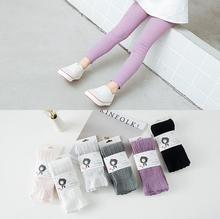 Spring Autumn Kids Children Toddler Popular Solid color leggings Baby Girls Princess Candy color Cotton Ankle length Leggings 2024 - buy cheap