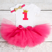 1 Year Infant Christening Clothing Dress Brand Baby Cake Smash Dress Toddler Birthday Outfit Newborn Baby Girl Baptism Clothes 2024 - buy cheap