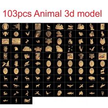 103pcs/set Animal 3d model STL relief for cnc STL format 3d model for cnc stl relief artcam vectric aspire 2024 - buy cheap