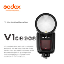 Godox V1 Flash Speedlite for SONY Canon Nikon Fujifilm  Panasonic Camera Round Flash HSS TTL Li-ion Battery with transmitter 2024 - buy cheap