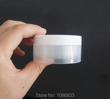 10G Cream Jar with Concave Bottom White Cap, Small Plastic Cosmetic Cream Jar, Empty Packing Containers Box,100 Pieces/Lot 2024 - buy cheap