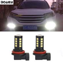 BOAOSI 2x Bright Error free H8 H11 LED Car projector Fog Light bulb For Honda civic fit accord Crider crv 2024 - buy cheap