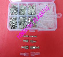 280pcs/box 2.8/4.8/6.3 male and female insulated terminal block sleeves kits 2024 - buy cheap
