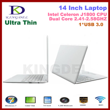 14 inch Laptop Computer, Notebook, Intel Celeron J1800 Dual Core 2.41-2.58GHz, 4GB RAM, 640GB HDD, Webcam, HDMI, WIFI, Windows 7 2024 - buy cheap