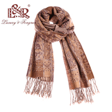 Fashion Design 100% Wool Scarf Women Autumn Winter Printing Head Scarves Foulard Paisley Female Shawl Bufands Mujer Pashmina 2024 - buy cheap