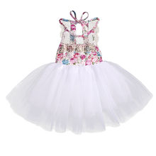 Newborn Baby Kids Girls Dress Children Clothing Summer Costume Dresses Tulle Tutu Floral Backless Party Lace Girl Clothes 2024 - buy cheap