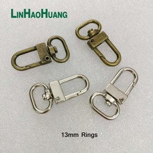 Wholesale 50pcs Small Silver/Antique brass Alloy Swivel Clasps Snap Key Hooks DIY Key Chain Ring Free Shipping Ring-33MM 2024 - buy cheap