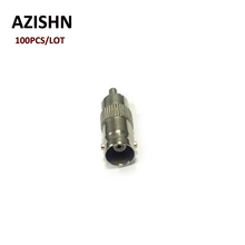 AZISHN 100pcs/lot  BNC female to RCA male jack adapter BNC Female to AV adapter BNC Female to Lotus for cctv camera 2024 - buy cheap