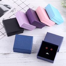 Black Jewelry Box 9x9cm Necklace Earrings Bracelets Boxes Paper Gift Packaging with Black Sponge Can Personalized logo 12pcs 2024 - buy cheap