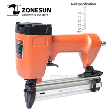 ZONESUN F30 Carpenter Pneumatic Nail Gun Woodworking Air Stapler Nails Home DIY Carpentry Decoration 2024 - buy cheap
