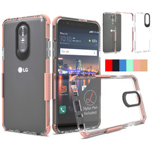 For LG Stylo 4/Q Stylus Plus Q710MS Slim Fit Transparent Clear Case Hard Acrylic Back TPU Edge Anti Drop Scratch Resistant Cover 2024 - buy cheap