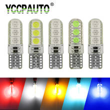 YCCPAUTO Car T10 LED Lights 194 W5W DC 12V 6SMD 5050 Silicon Shell Turn Signal Lights Bulb Parking Lamp Auto Car Styling 1pcs 2024 - buy cheap