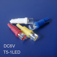 Alta calidad 6,3 V T5 led, lámpara de advertencia T5, luz de instrumento led T5, luces W3W, lámpara indicadora T5 6V, T5 6,3 V, envío gratis 100 pc/lote 2024 - compra barato