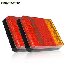 2pcs Waterproof 12V 8-LED Car Rear Tail Light Reverse Warning Lights Rear Lamps for Caravan Truck UTE 2024 - buy cheap