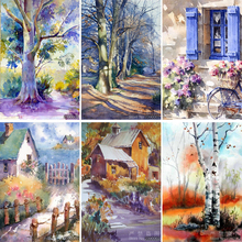 5D Diy Diamond Painting Cross Stitch Scenery Diamond Embroidery Forest Oil Painting Full Diamond Mosaic Pictures Needlework 2024 - buy cheap