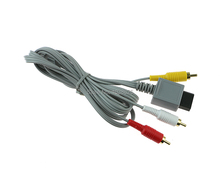 20pcs/lot Gray 1.8m Audio Video Gold-plated AV Composite 3 RCA Cable for Nintendo Wii 2024 - buy cheap