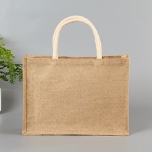 Manufacture Portable Eco-Friendly Reusable Jute Shopping Bags With Brand Logo Printing Customized  Grocery Wedding Use Tote-Bag 2024 - buy cheap
