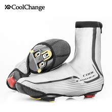 CoolChange-cubiertas impermeables para zapatos de ciclismo, protectores térmicos de invierno a prueba de viento para bicicleta de montaña, reflectantes 2024 - compra barato