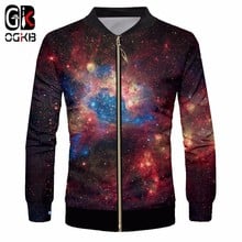 OGKB Mens Harajuku Jacket New Harajuku 3d Print Galaxy Space Jackets Coats Man Hiphop Long Sleeve Outwears Punk Cardigan Clothes 2024 - buy cheap