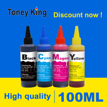 Toney King 100ml Printer Dye Refill Ink Kit For HP 122 122XL Refilled Ink Cartridge Work with Deskjet 1000 1050 2000 2050s 3000 2024 - buy cheap