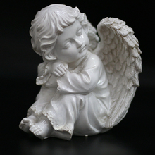 Europeu anjo ornamentos resina anjo personagem artesanato quarto das crianças decoração para casa presente de aniversário casamento estatueta pequena estátua 2024 - compre barato