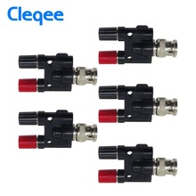 Cleqee P7009 1Pcs BNC Male Plug To Two Dual Banana Jack RF Adapter Connector HT311 2024 - buy cheap