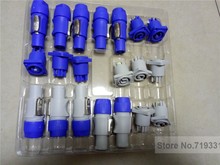 10sets =5sets blue+5sets gray PowerCON Type A NAC3FCA+NAC3MPA-1 Chassis Plug Panel Connector 2024 - buy cheap