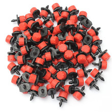 100Pcs 1/4Inch Adjustable Micro Drip Irrigation System Watering Sprinklers Anti-clogging Emitter Dripper Red Garden Supplies 2024 - buy cheap