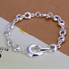 fine summer style silver plated bracelet 925-sterling-silver jewelry horseshoe chain bracelets for women men SB292 2024 - buy cheap