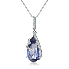Драгоценный камень балет 17,8 карат натуральный Iolite синий мистик кварц 925 пробы серебряные винтажные ожерелья и подвески для мам ювелирные изделия из драгоценных камней 2024 - купить недорого