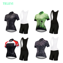 Breathable cycling jersey set women 2021 summer bike clothing bib short bicycle clothes maillot mtb sport dress pro kit skinsuit 2024 - buy cheap