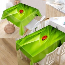Custom Ladybug Tablecloth Waterproof Oilproof Rectangular Home Textiles Wedding Tablecloth #W000789K 2024 - buy cheap