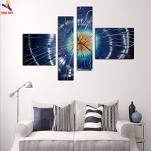 4PCS Thick Texture Hand Painted Modern Abstract Oil Painting on Canvas Wall Art Gift No Frame for Living Room Decoration JYJZ063 2024 - buy cheap